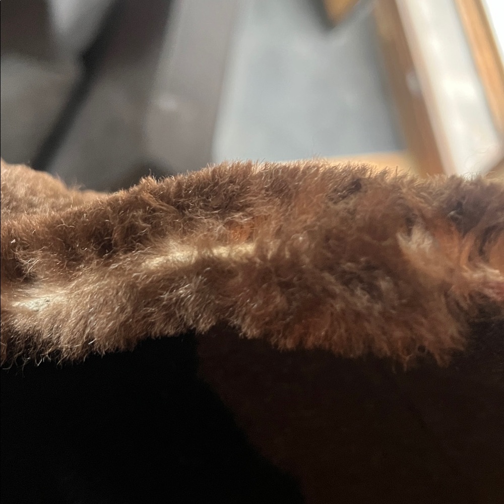 Nordstrom Vintage Wool and Mink long Trench Coat Size L - Picture 9 of 10